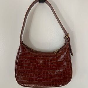 J.Crew Faux Croc-embossed Handbag